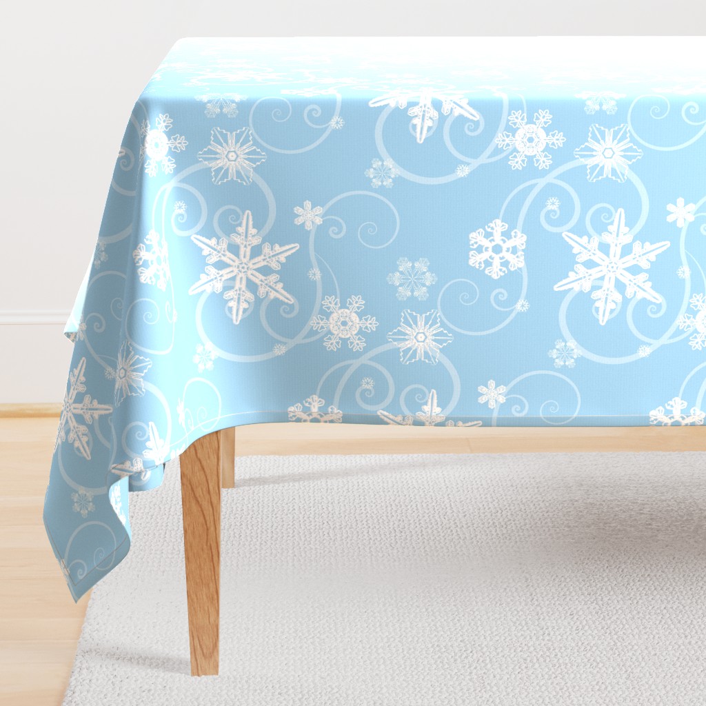 Snowflakes light blue