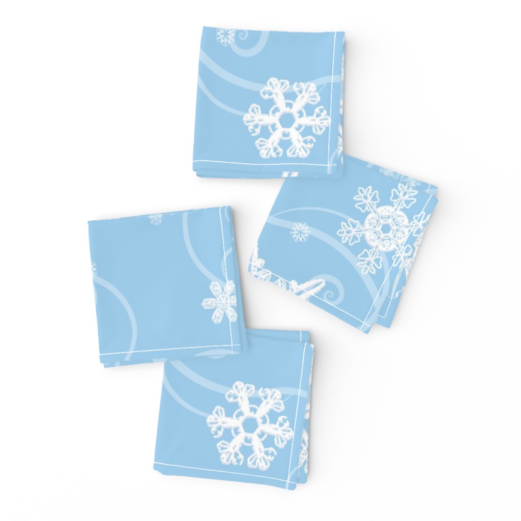 Snowflakes light blue