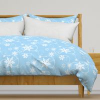 Snowflakes light blue