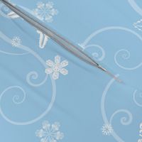 Snowflakes light blue