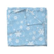 Snowflakes light blue