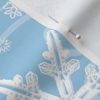 Snowflakes light blue