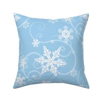 Snowflakes light blue