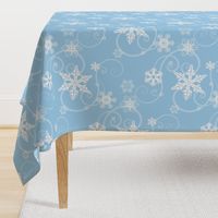 Snowflakes light blue