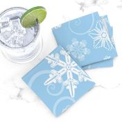 Snowflakes light blue