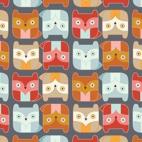 fox blocks in grey