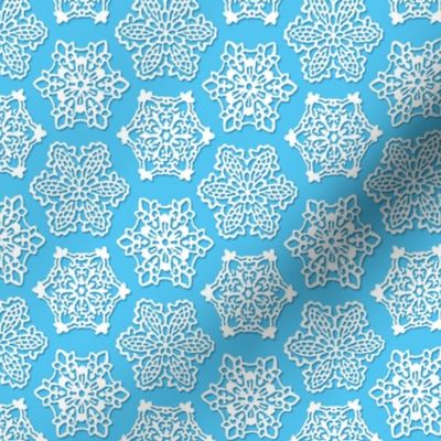 Snowflake Lace in Light Blue