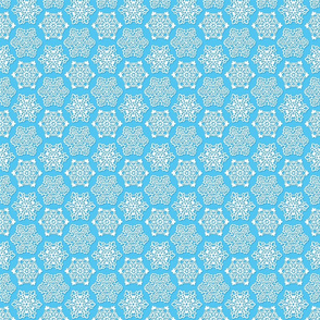Snowflake Lace in Light Blue