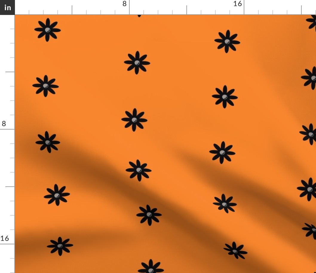 Retro Flowers (orange)