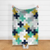 Wholecloth Plus Quilt Top // a7