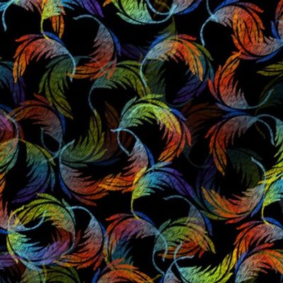 Remnants of a Pillow Fight - Parrot Swirl - SMALL