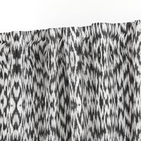 Guilloche Ikat ~ Broken Chevrons ~ Black and White