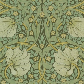 William Morris ~ Antiqued Pimpernel ~ Original