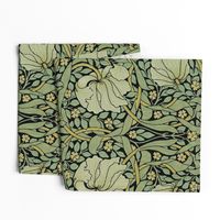 William Morris ~ Antiqued Pimpernel ~ Original on Black