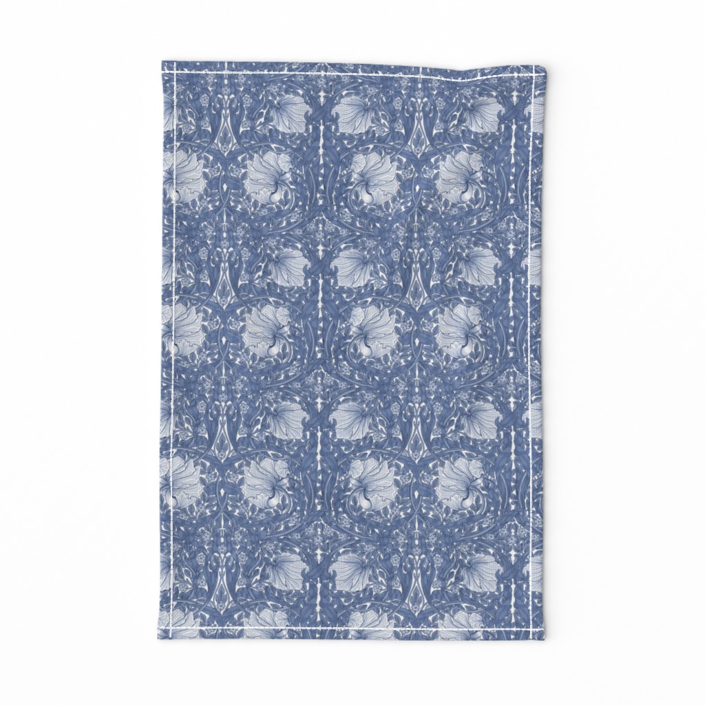 William Morris ~ Antiqued Pimpernel ~ Blue and White