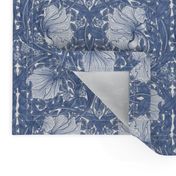 William Morris ~ Antiqued Pimpernel ~ Blue and White