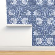 William Morris ~ Antiqued Pimpernel ~ Blue and White