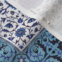 William Morris ~ Sunny Rug Tile ~ Blue and White 