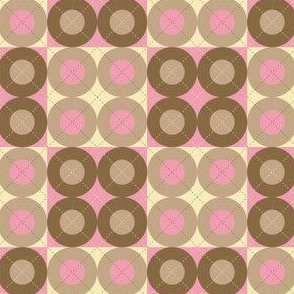 Pink Argyle Circles