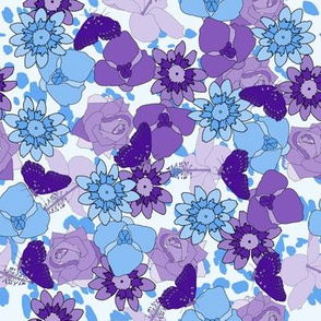 Purple & Teal Floral