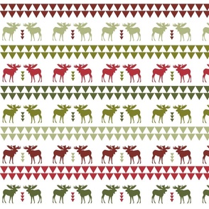 moose // red and green