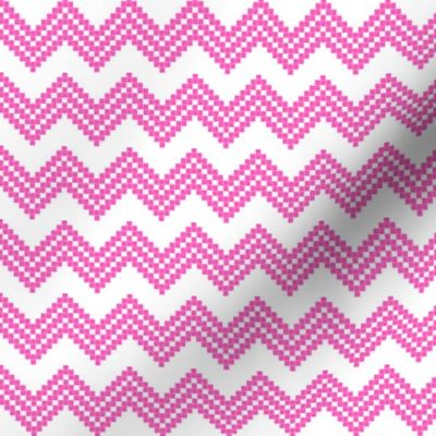 Nordic Star Chevron pink/white