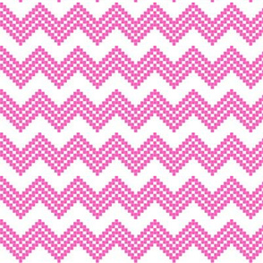 Nordic Star Chevron pink/white