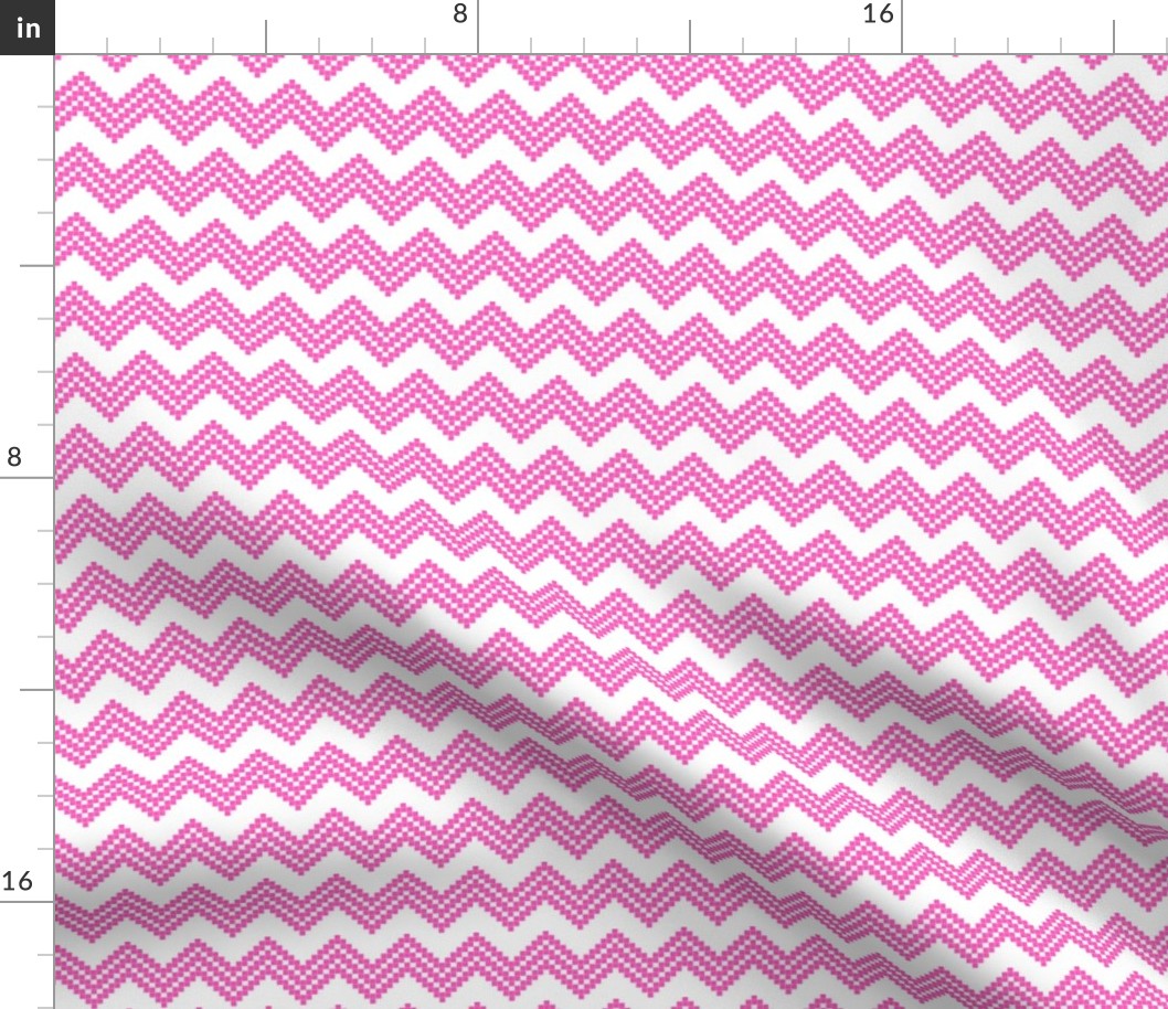 Nordic Star Chevron pink/white