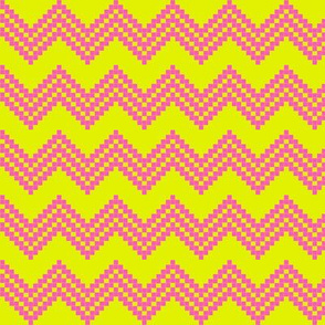 Star Chevron Lime/Pink!