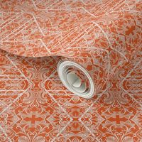 Orange Diamond Paisley Thing