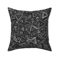 Tribal Triangles (Gray)