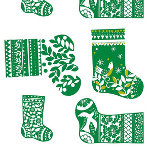 Christmas Stockings - Green