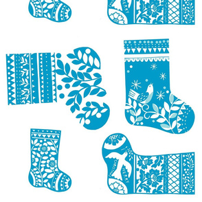 Christmas Stockings - Blue
