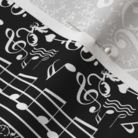 All About Music Notes -Black