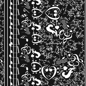 All About Music Notes -Black