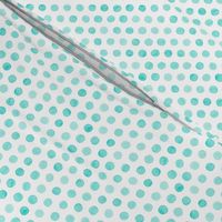 Small Watercolor Dots: Turquoise