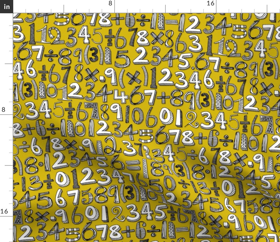 math doodle yellow