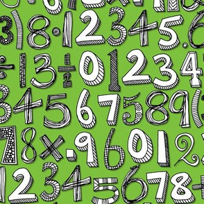 math doodle green