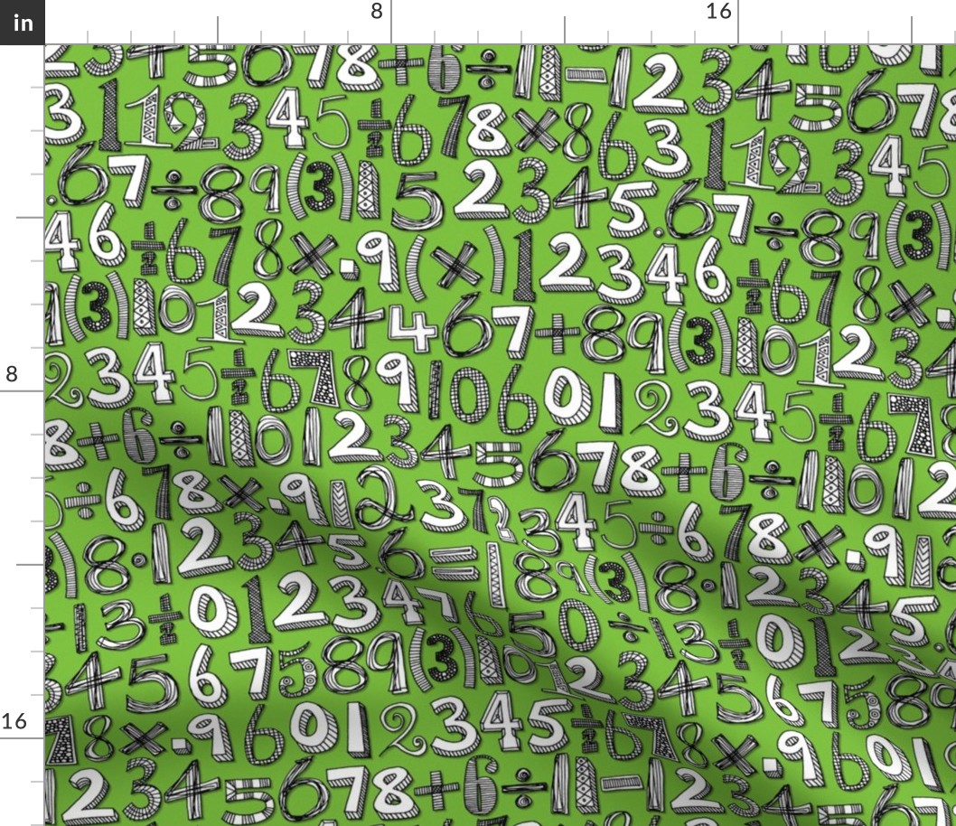 math doodle green