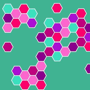 hexagon_petrol_orange_pink