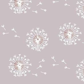 Dandelion // gray pink