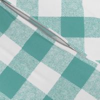 2" Buffalo Check in Aqua 