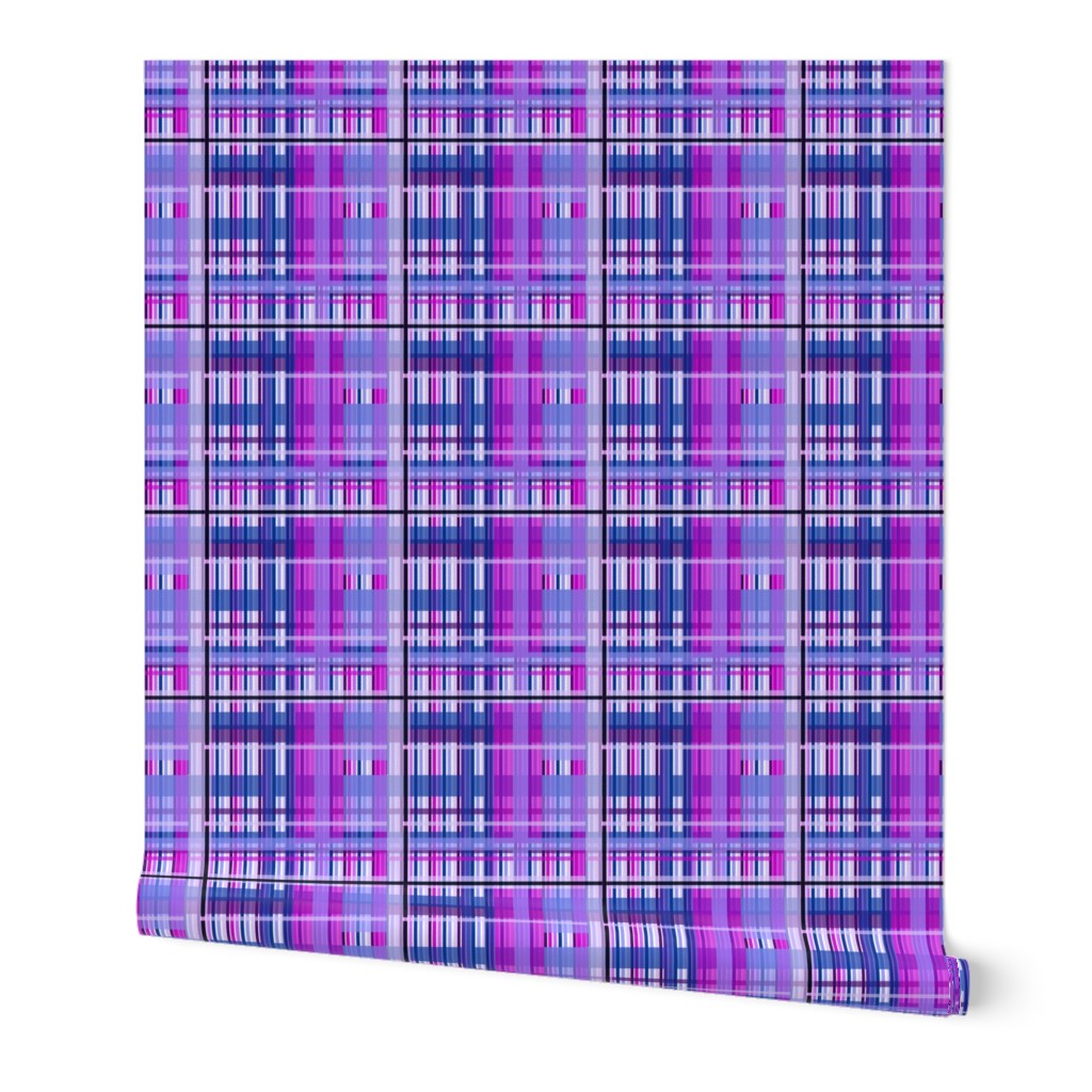 Purple Dino plaid'check.