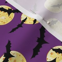 Cute Halloween Bats & Moons