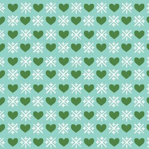 Snowflakes and Hearts