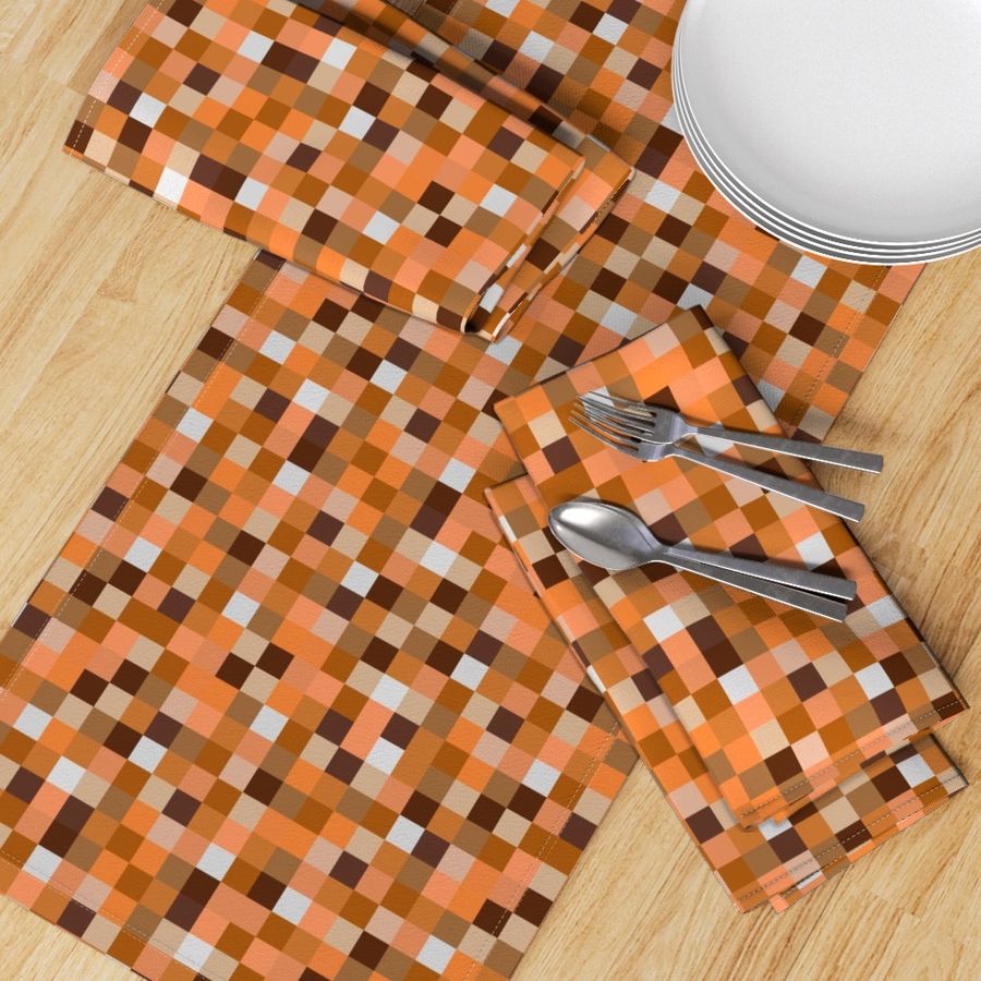 8-bit Pixel Blocks - Orange