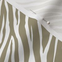 Gold White Zebra Print