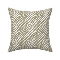 Gold White Zebra Print