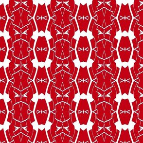 Geometric - red and white