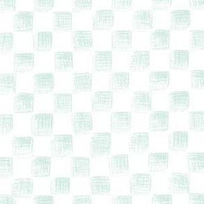 pale blue sketched checkerboard